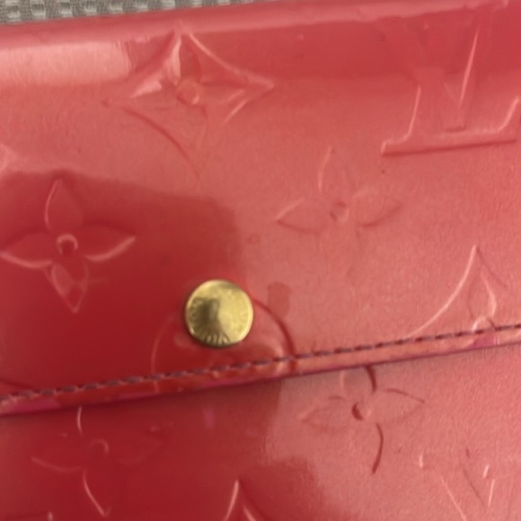 Louis Vuitton Sarah coral pink  Vernise Wallet- stunning - - Picture 8 of 8